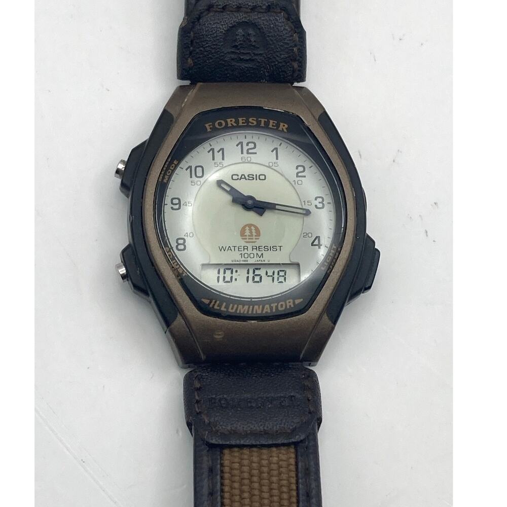 Casio Forester Illuminator Mens Multifunction Watch 37mm Alarm Day Date WR Timer